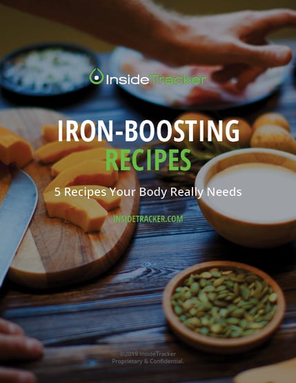 InsideTracker Iron Recipes Ebook 2019 cover